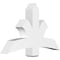 Ekena Millwork Davenport Architectural Grade PVC Gable Bracket, 48"W x 30"H x 6"D x 6"F, 15/12 Pitch GBP048X30X0606DAV00 - alternate 1